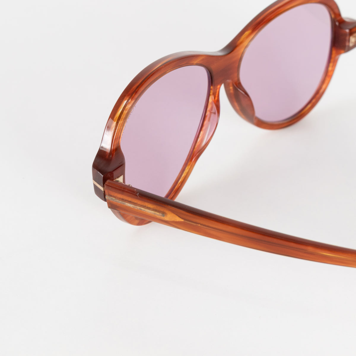 Tom Ford Camryn Purple Lens Aviator Style Sunglasses