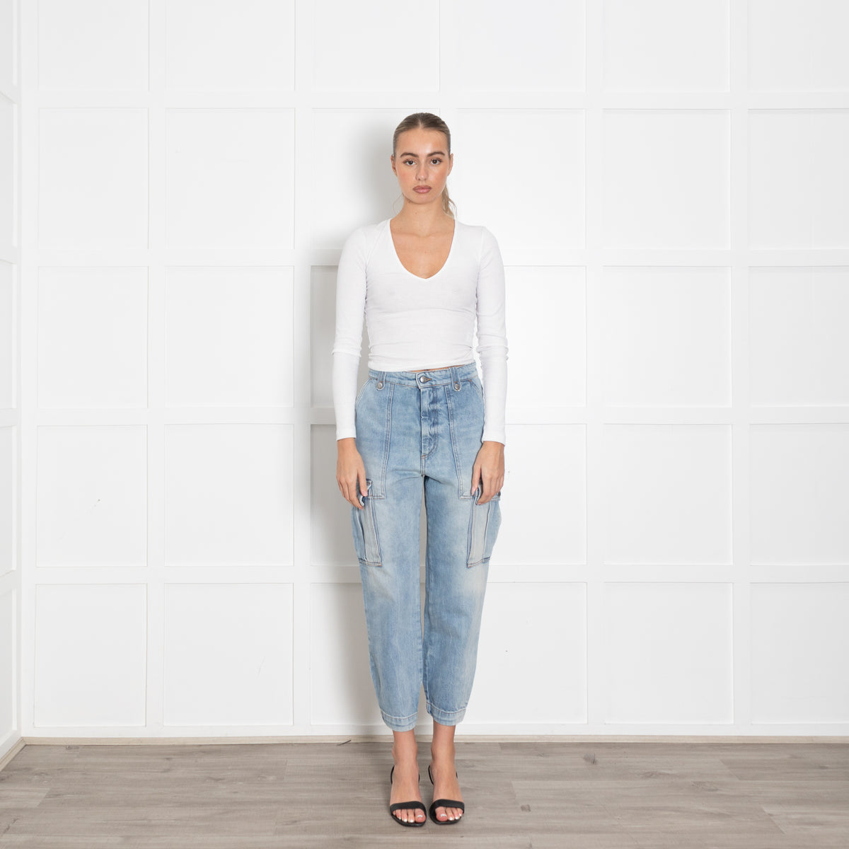 Zadig & Voltaire Pale Blue Cargo Jeans