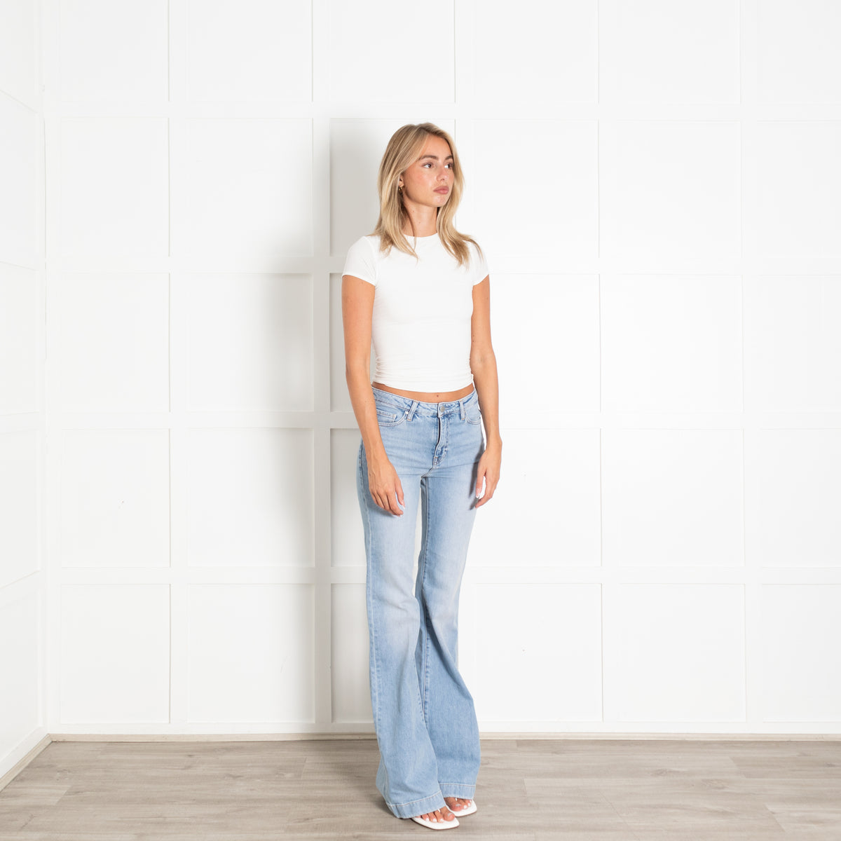 AG Jeans Pale Wash Bootleg Jeans