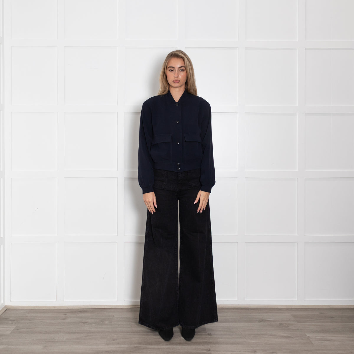 Wyse Navy Bomber Jacket