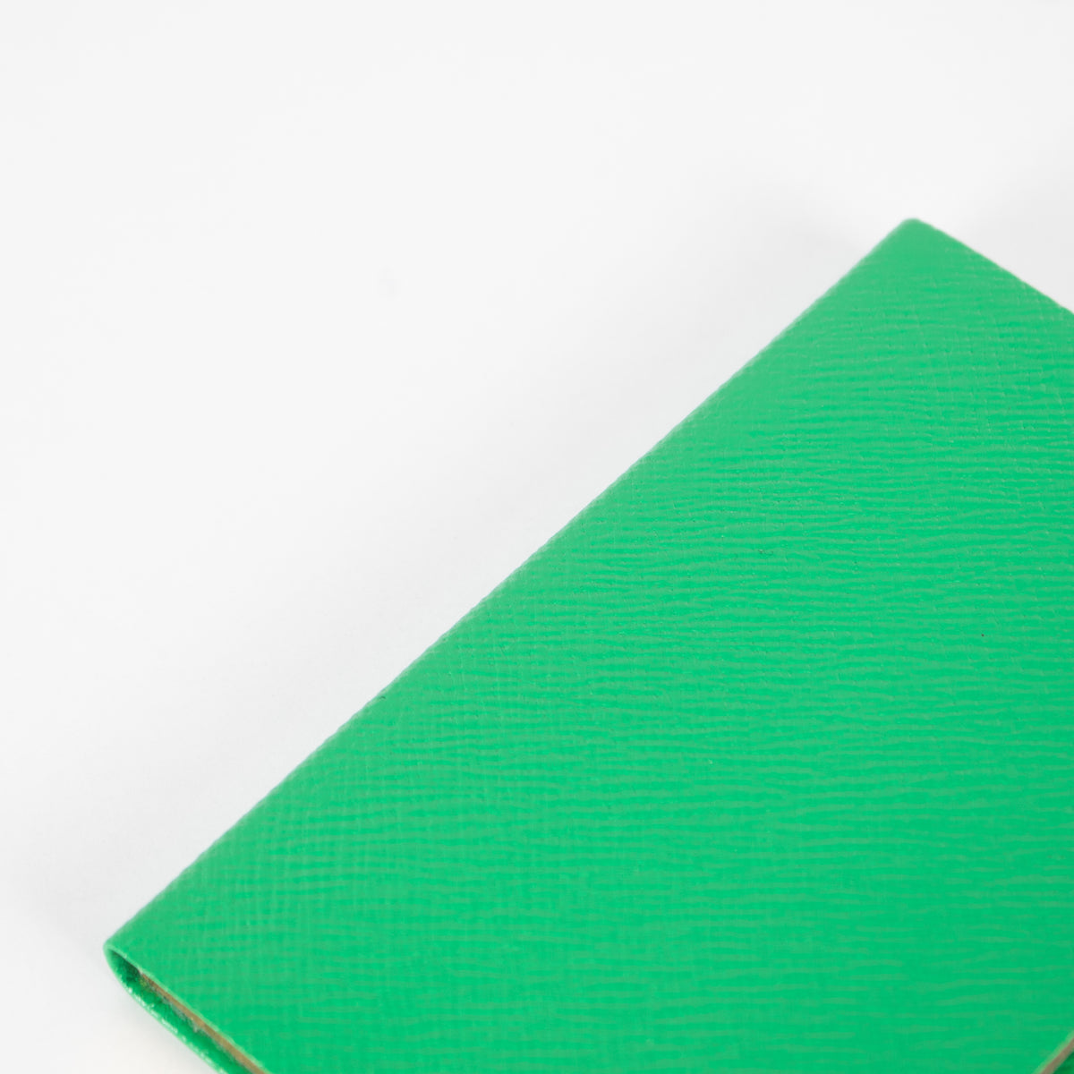 Smythson Green Panama Leather Notebook