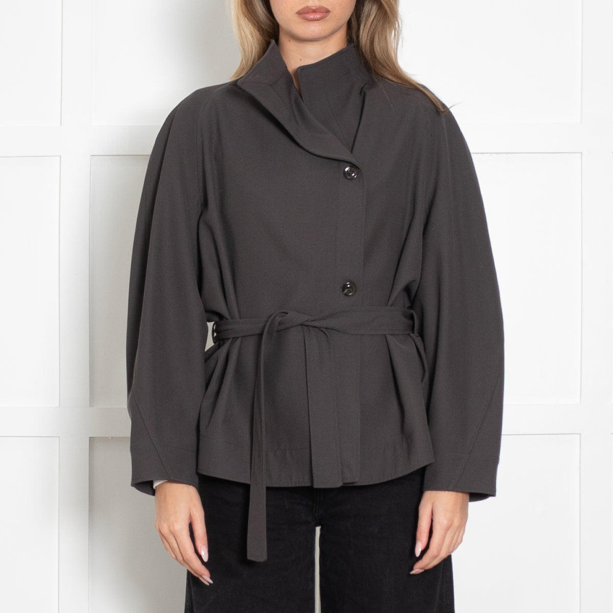 Soeur Brown/Grey Drop Shoulder Jacket