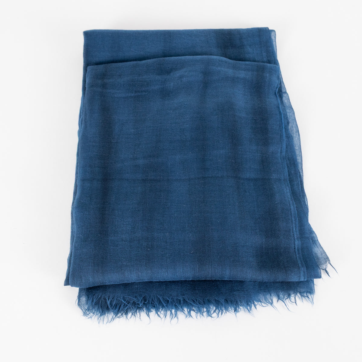 Loro Piana Blue Ombre Pattern Cashmere Scarf