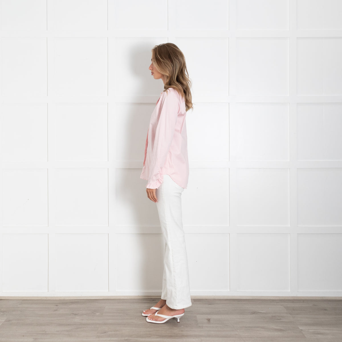 Mos Mosh Dusty Pink Collarless Shirt