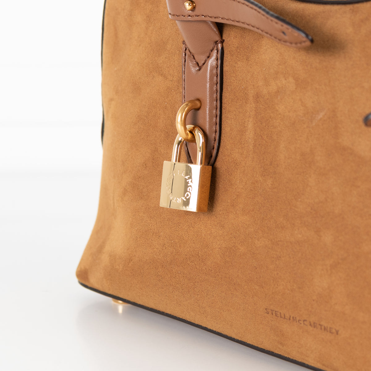Stella McCartney Tan Ryder Faux Suede Shoulder Bag