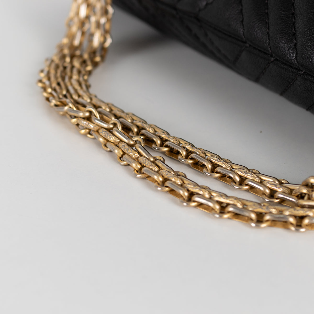 Chanel Black Chevron Quilted Leather Shoulder Bag
