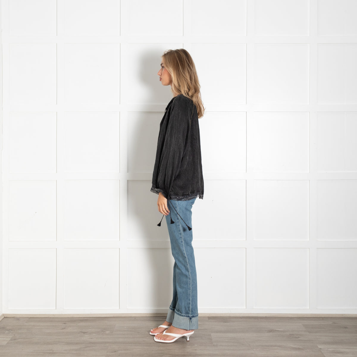 Zadig & Voltaire Washed black Theresa blouse