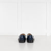 Tod's Blue Glossy Leather Loafers