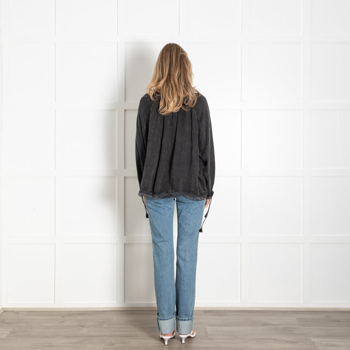 Zadig & Voltaire Washed black Theresa blouse