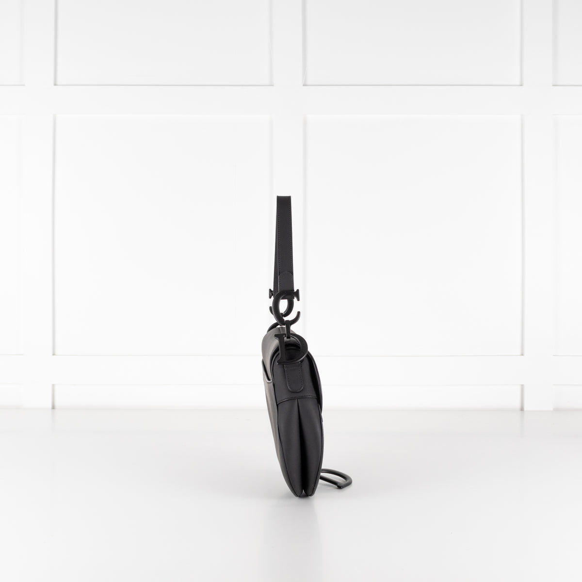 Christian Dior Black Ultramatte Saddle Bag