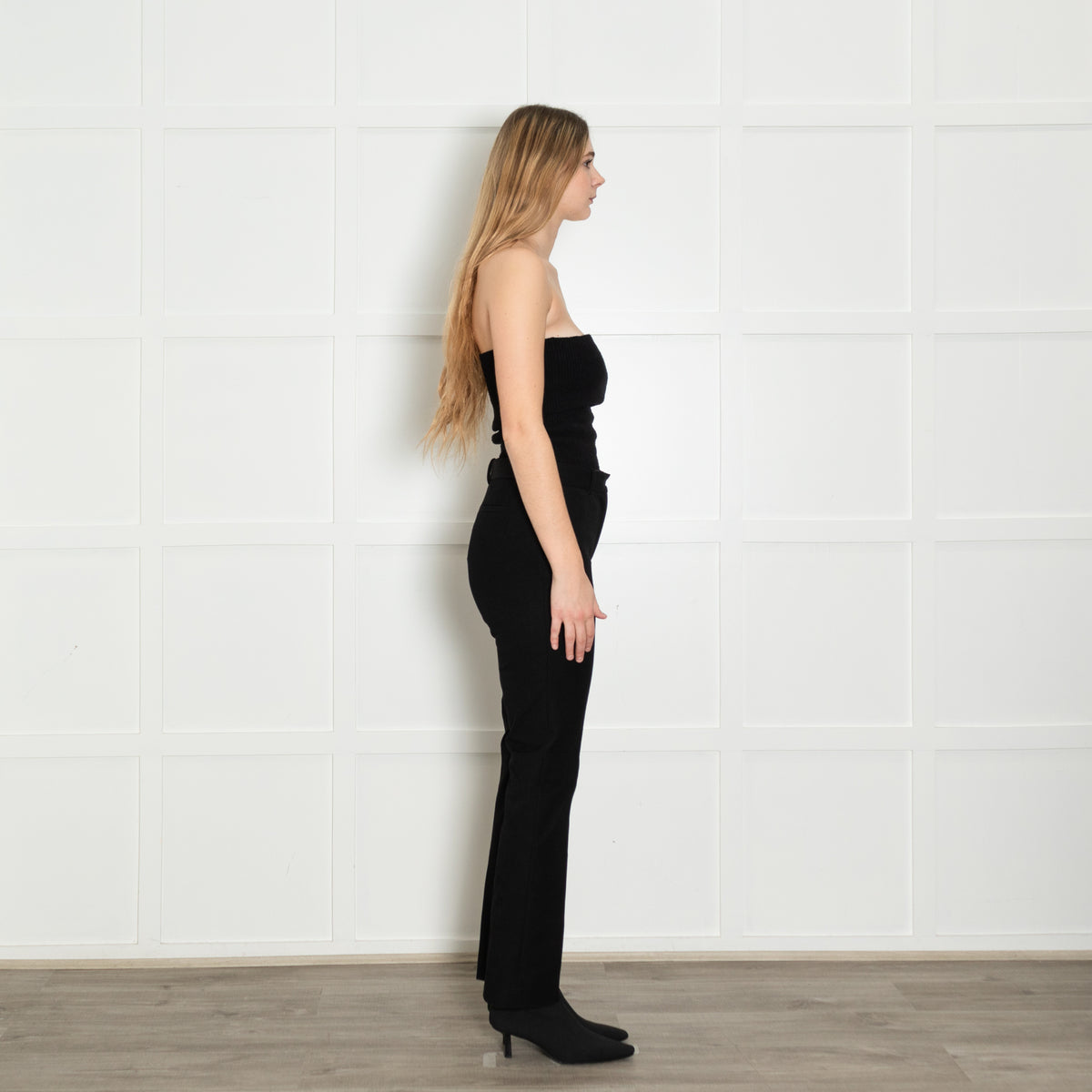 Joseph Black Straight Leg Tailored Trousers