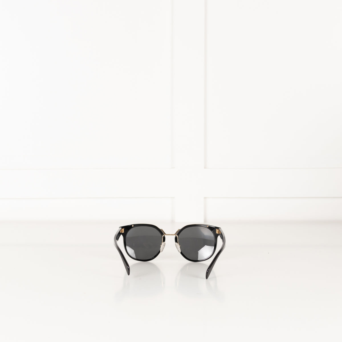 Prada Black & Gold Frame Sunglasses