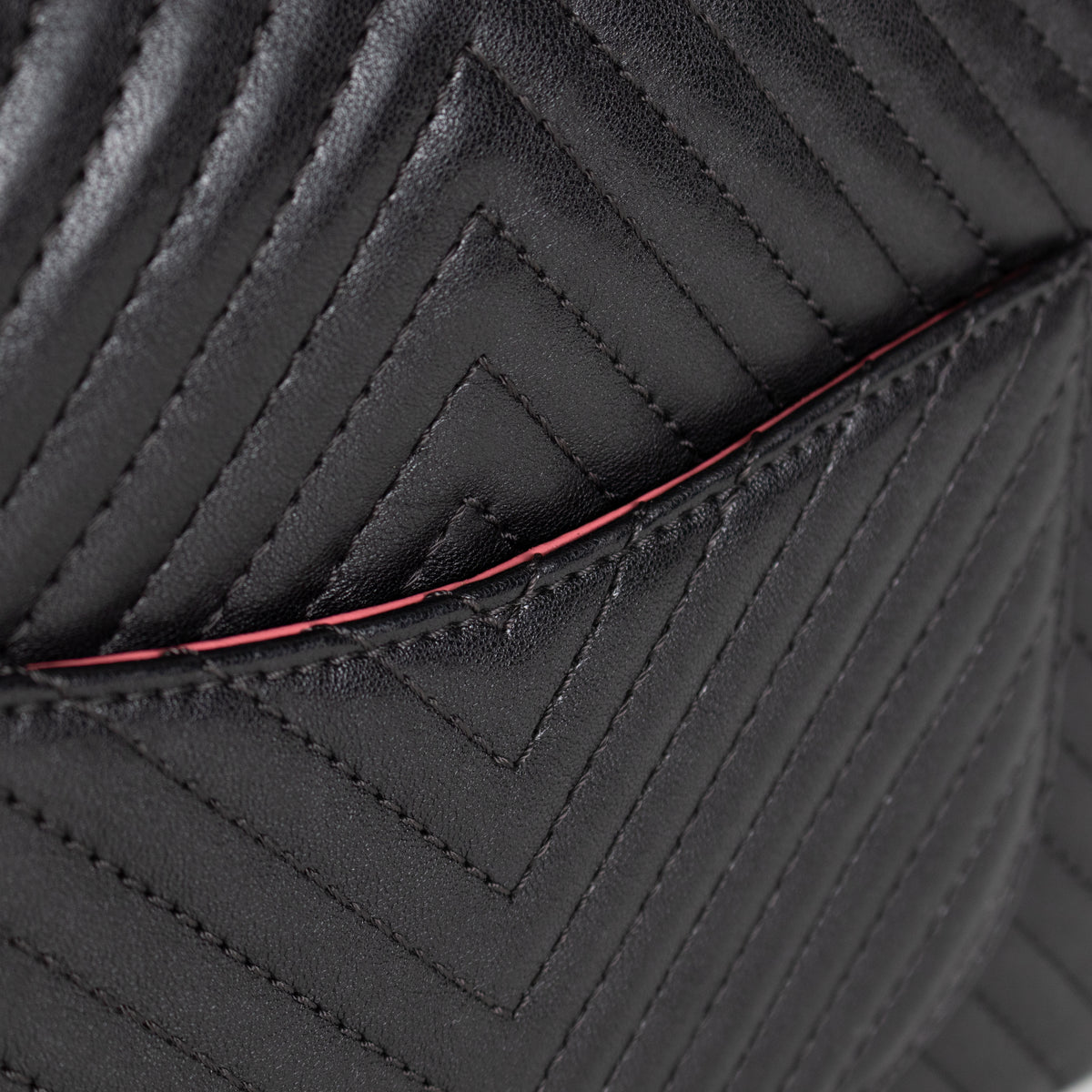 Chanel Black Chevron Quilted Leather Shoulder Bag
