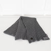 Zadig & Voltaire Grey Ribbed Wool Blend Scarf