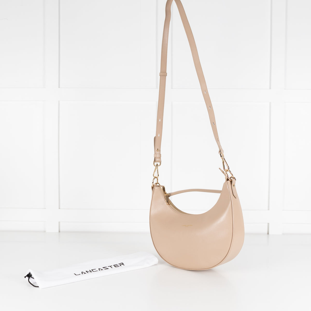 Lancaster Paris Beige Aimy Hobo Bag
