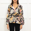 Barneys New York Black Floral Pyjama Style Top