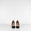 Gianvito Rossi Black Suede High Heel Court Shoes
