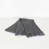 Zadig & Voltaire Grey Ribbed Wool Blend Scarf