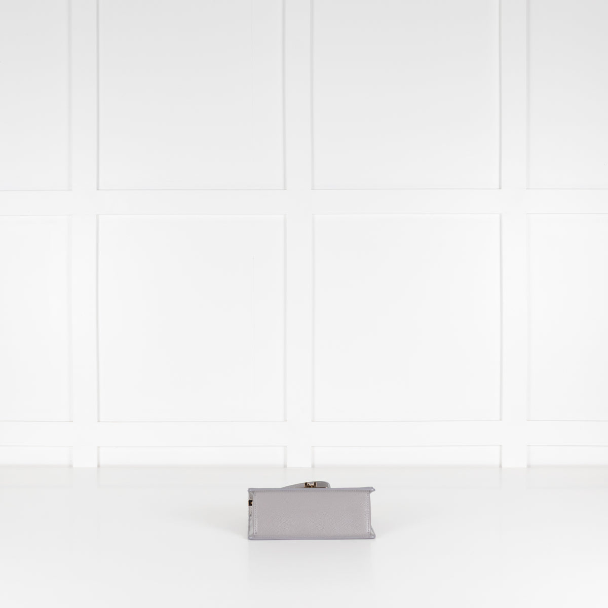 Furla Grey 1927 Grey Mini Crossbody With Fixed Gold Chain Strap