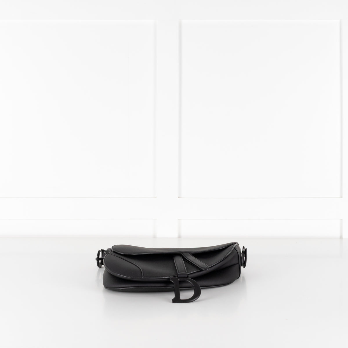 Christian Dior Black Ultramatte Saddle Bag
