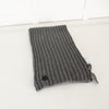Zadig & Voltaire Grey Ribbed Wool Blend Scarf