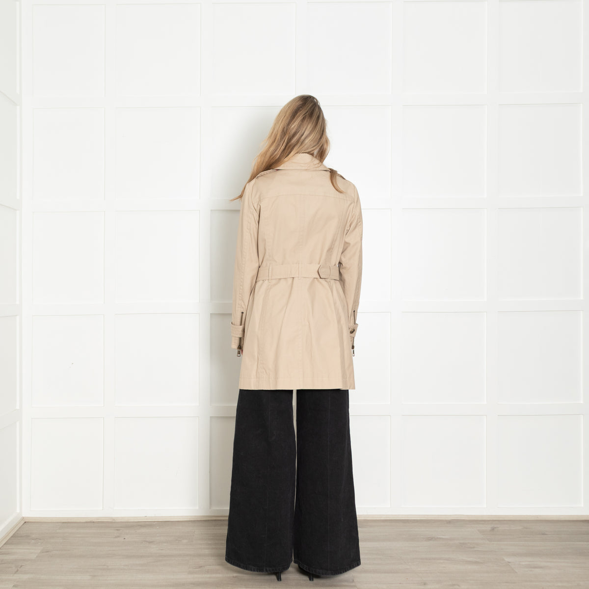 Burberry Brit Beige Mac With Belt