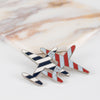 Chanel Airlines Enamel Plane Brooch