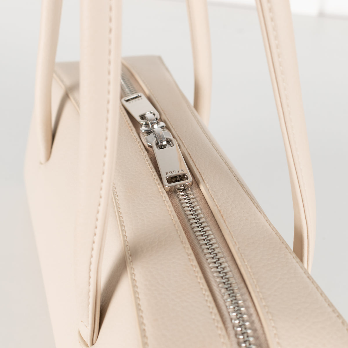 Freja NYC Cream Mercer Top Handle Bag