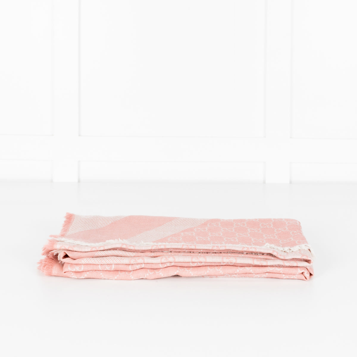 Gucci Pale Pink Square GG Scarf