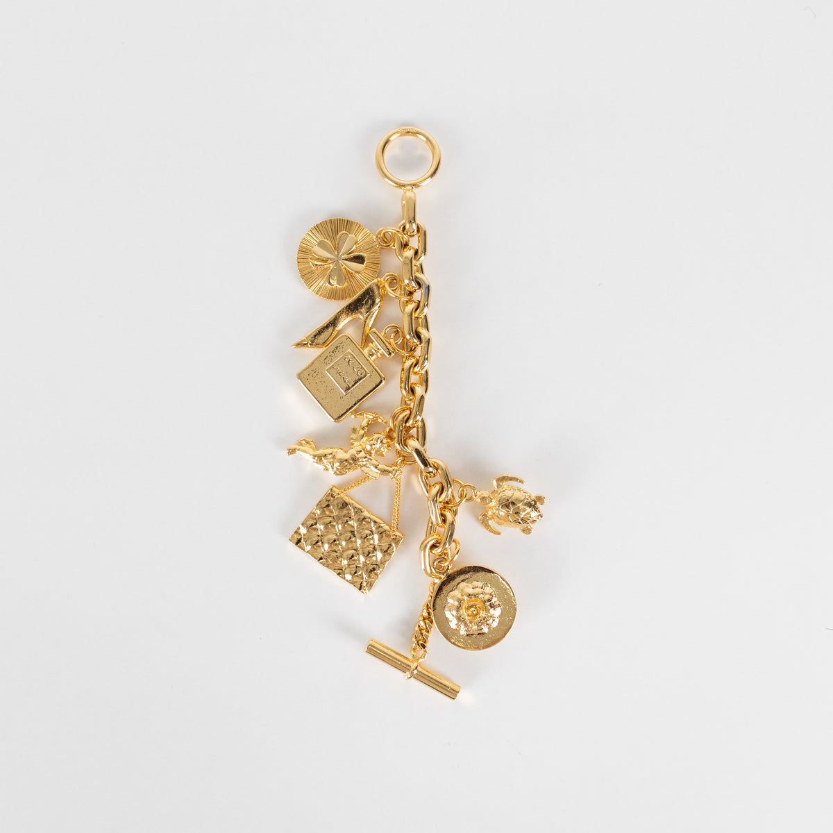 Chanel Gold Chunky Charm Bracelet