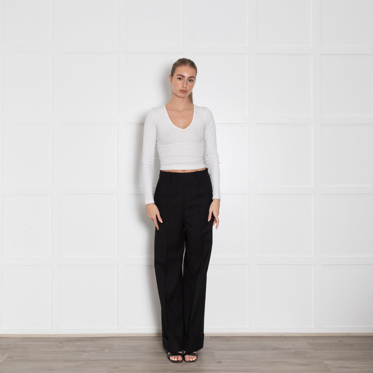 Margaret Howell Black Wool Trousers