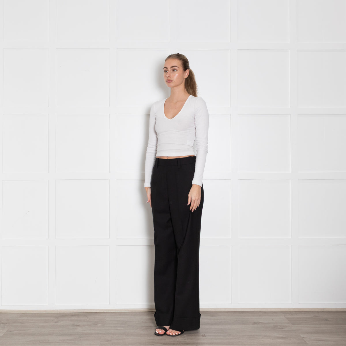 Margaret Howell Black Wool Trousers