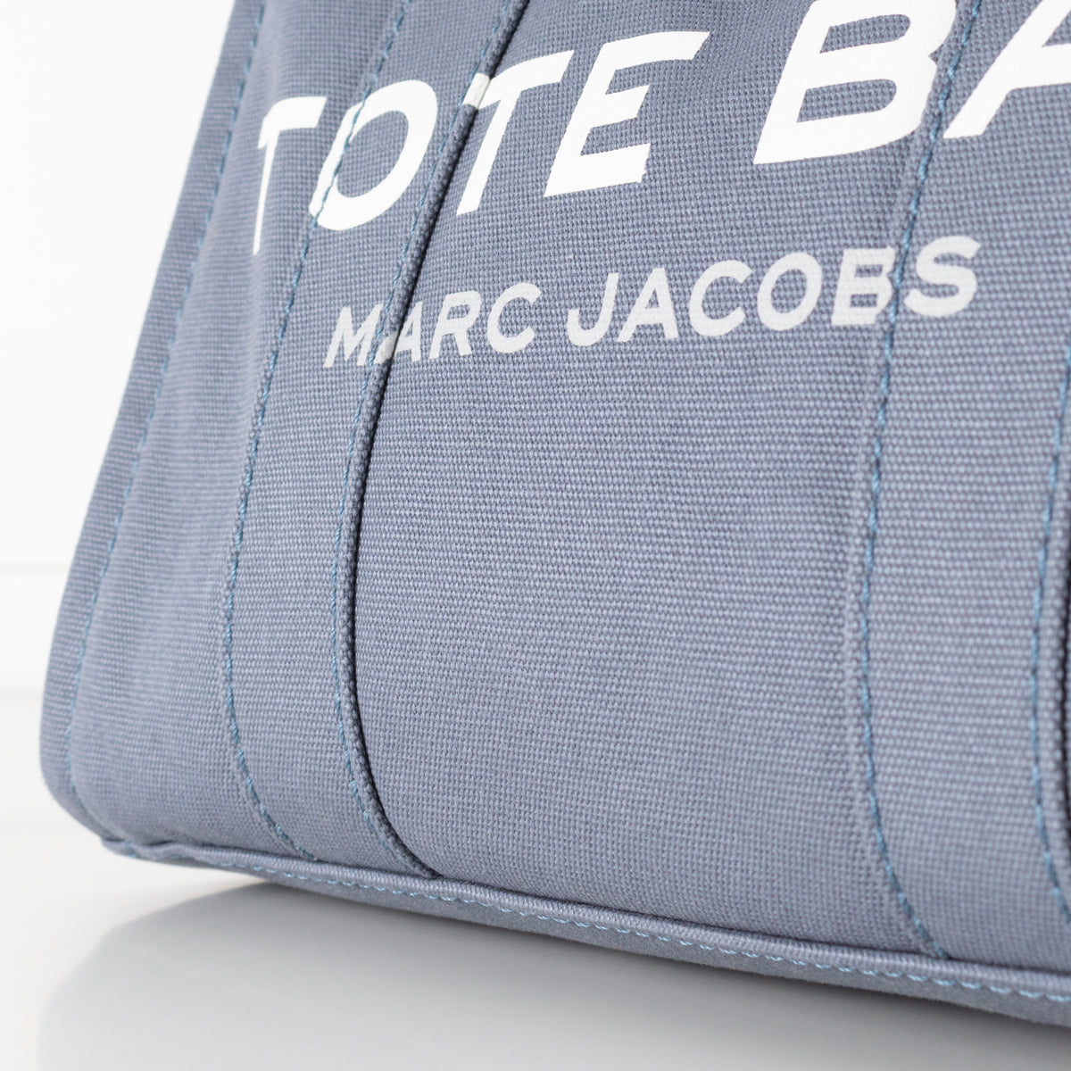 Marc Jacobs Blue Medium Cotton Canvas Tote Bag