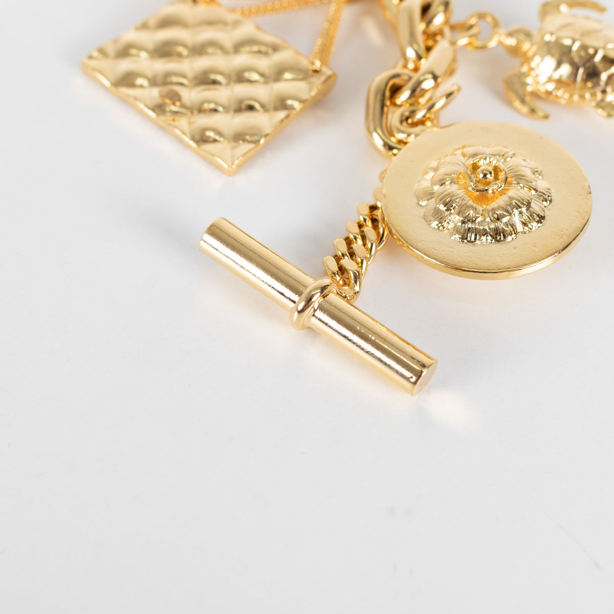 Chanel Gold Chunky Charm Bracelet