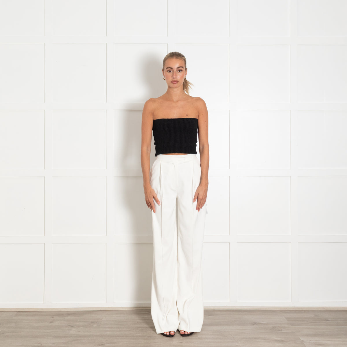 Nadine Merabi Cameron White Trousers