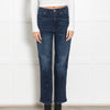 Good American Dark Wash Good Curve Straight Stretch Jeans