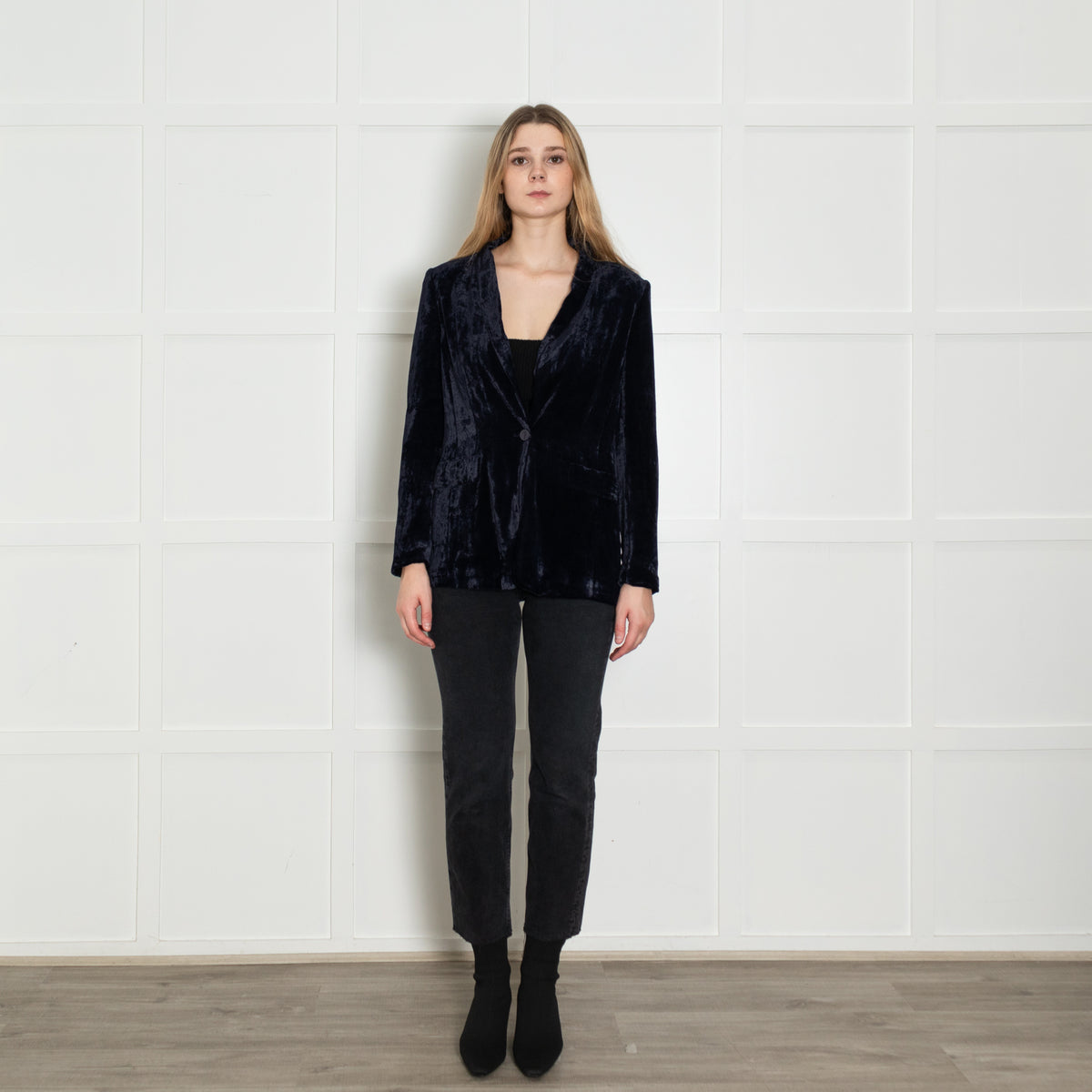 Marccain Purple Velvet Blazer