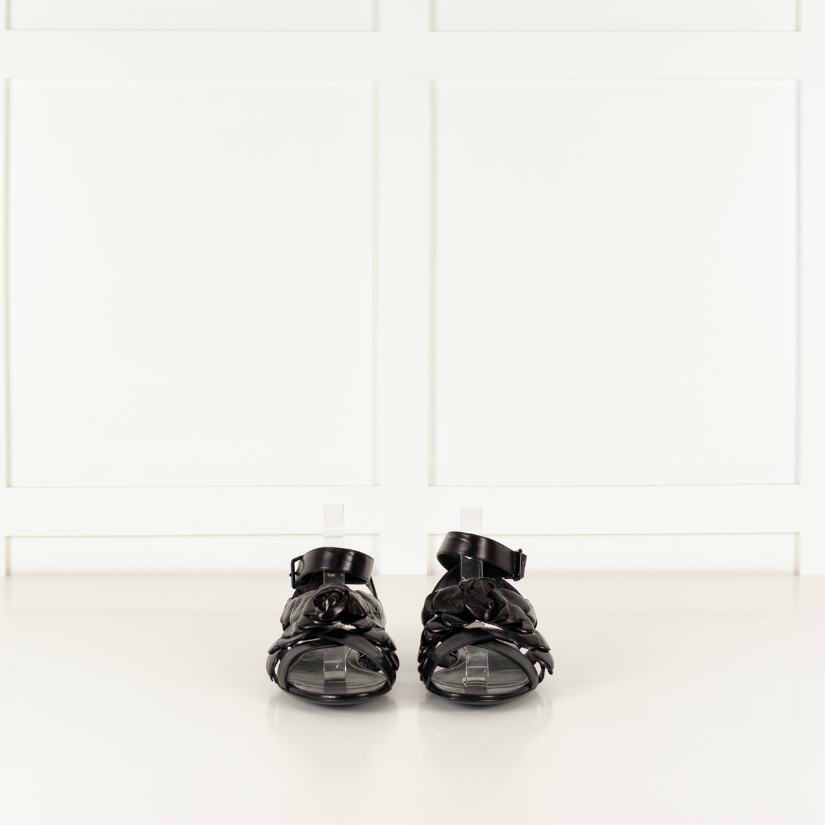 Valentino Garavani Atelier Black Leather Sandal