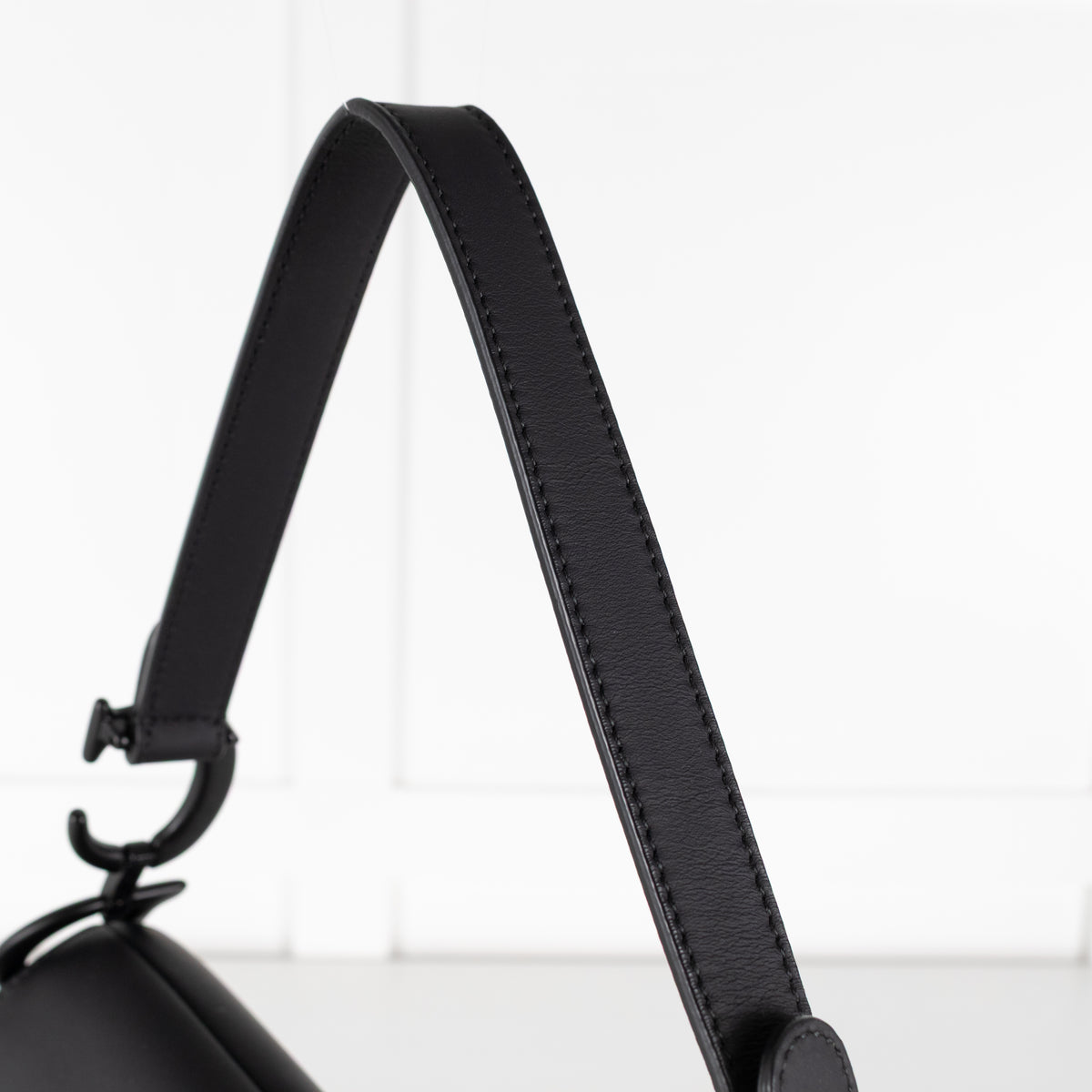 Christian Dior Black Ultramatte Saddle Bag