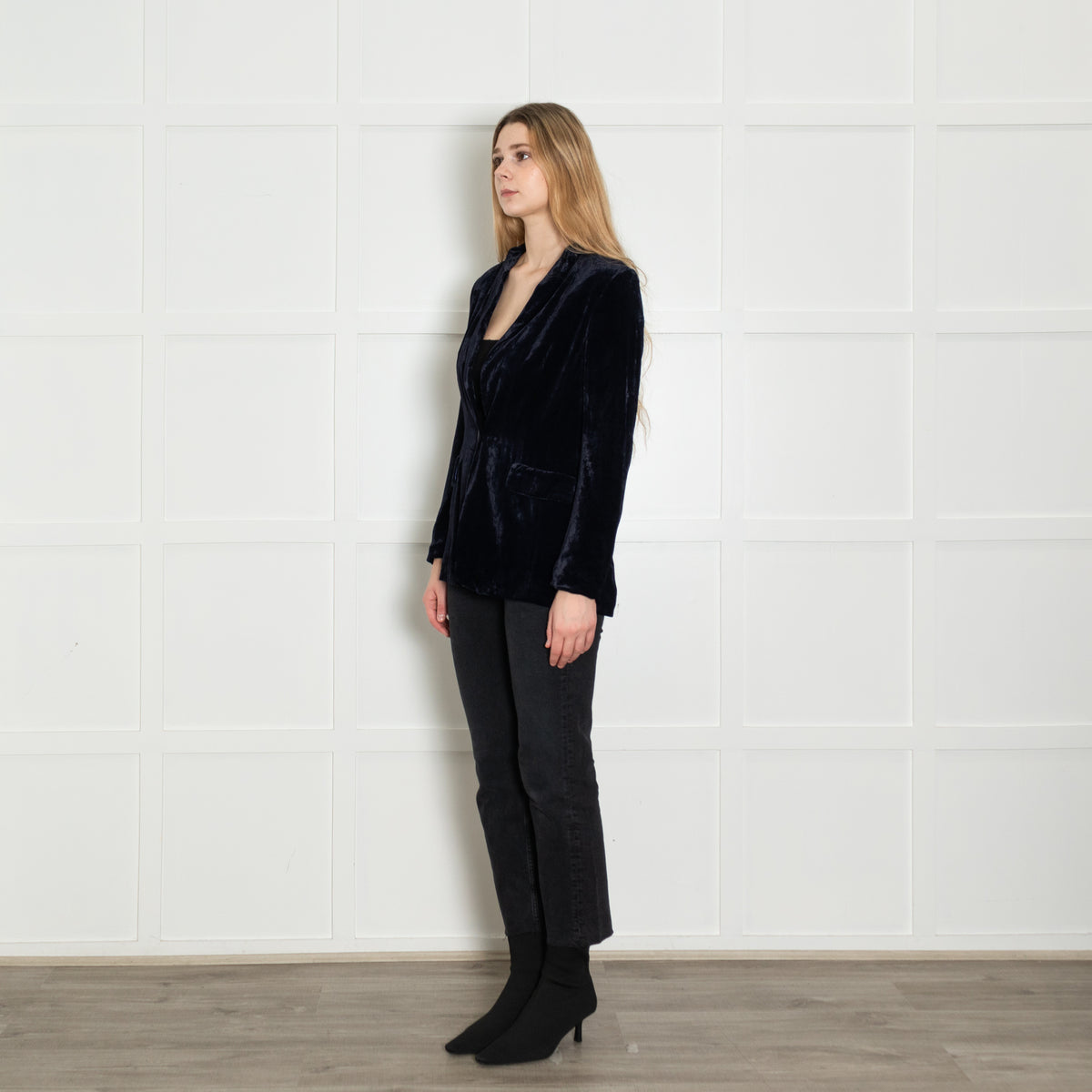 Marccain Purple Velvet Blazer
