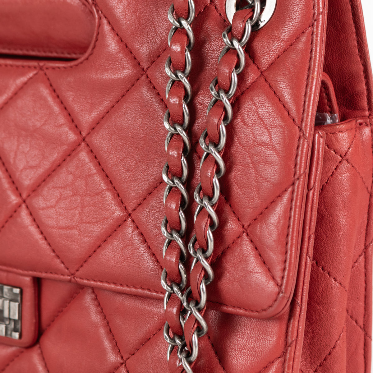 Chanel 2.55 Reissue Vintage Red Aged Calfskin Leather Shoulder Bag