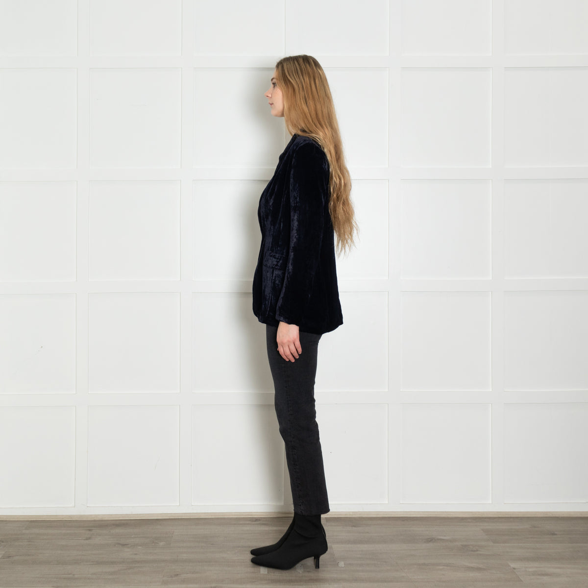 Marccain Purple Velvet Blazer