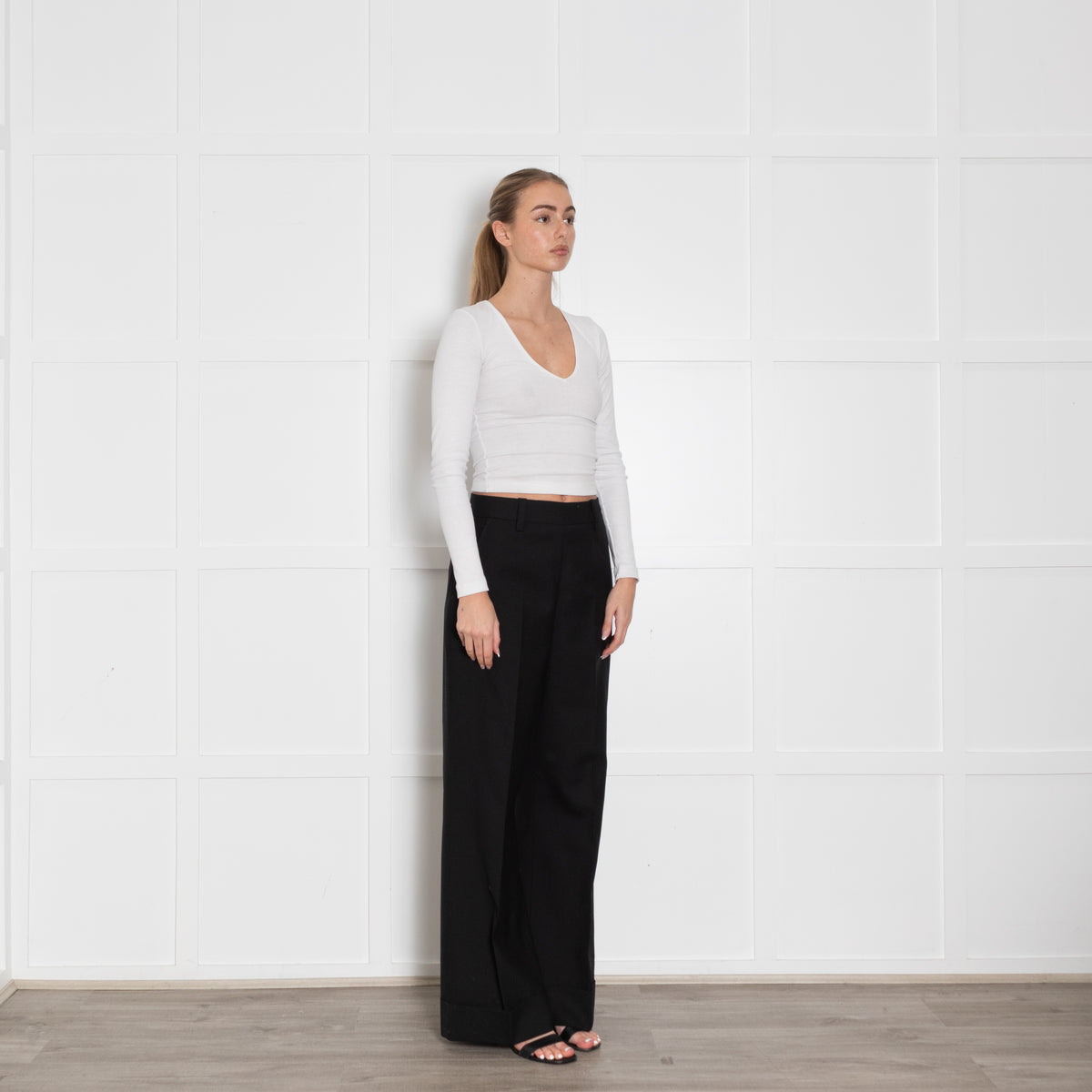 Margaret Howell Black Wool Trousers