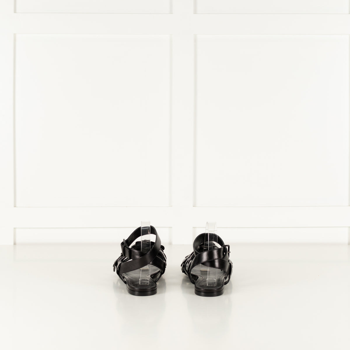 Valentino Garavani Atelier Black Leather Sandal