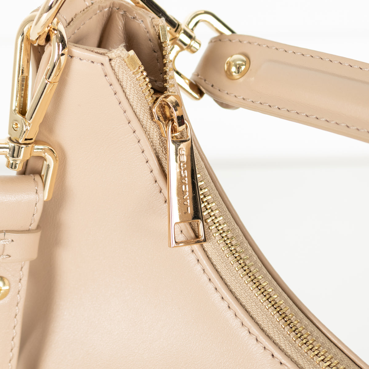 Lancaster Paris Beige Aimy Hobo Bag