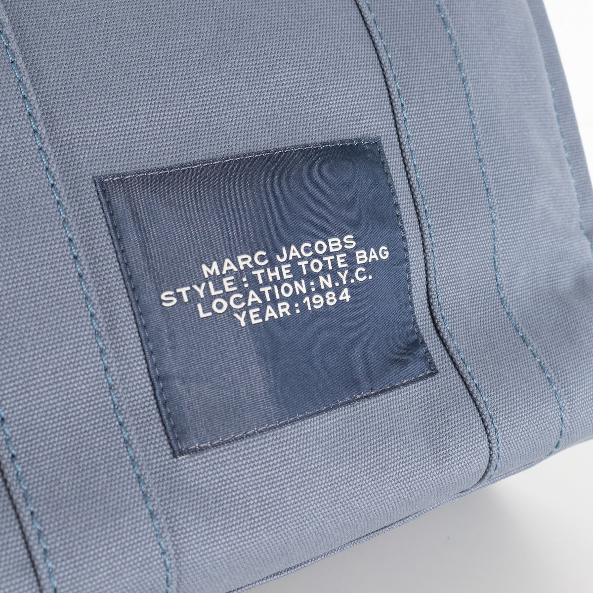 Marc Jacobs Blue Medium Cotton Canvas Tote Bag