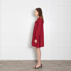 Philosophy Di Lorenzo Serafini Red Lace Trim Short Long Sleeve Dress