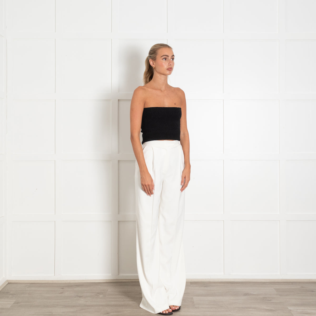 Nadine Merabi Cameron White Trousers
