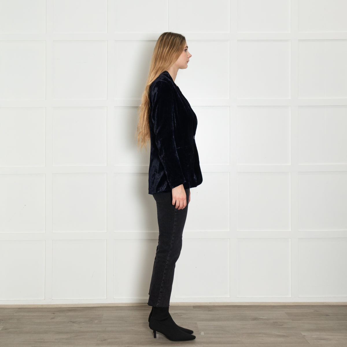 Marccain Purple Velvet Blazer