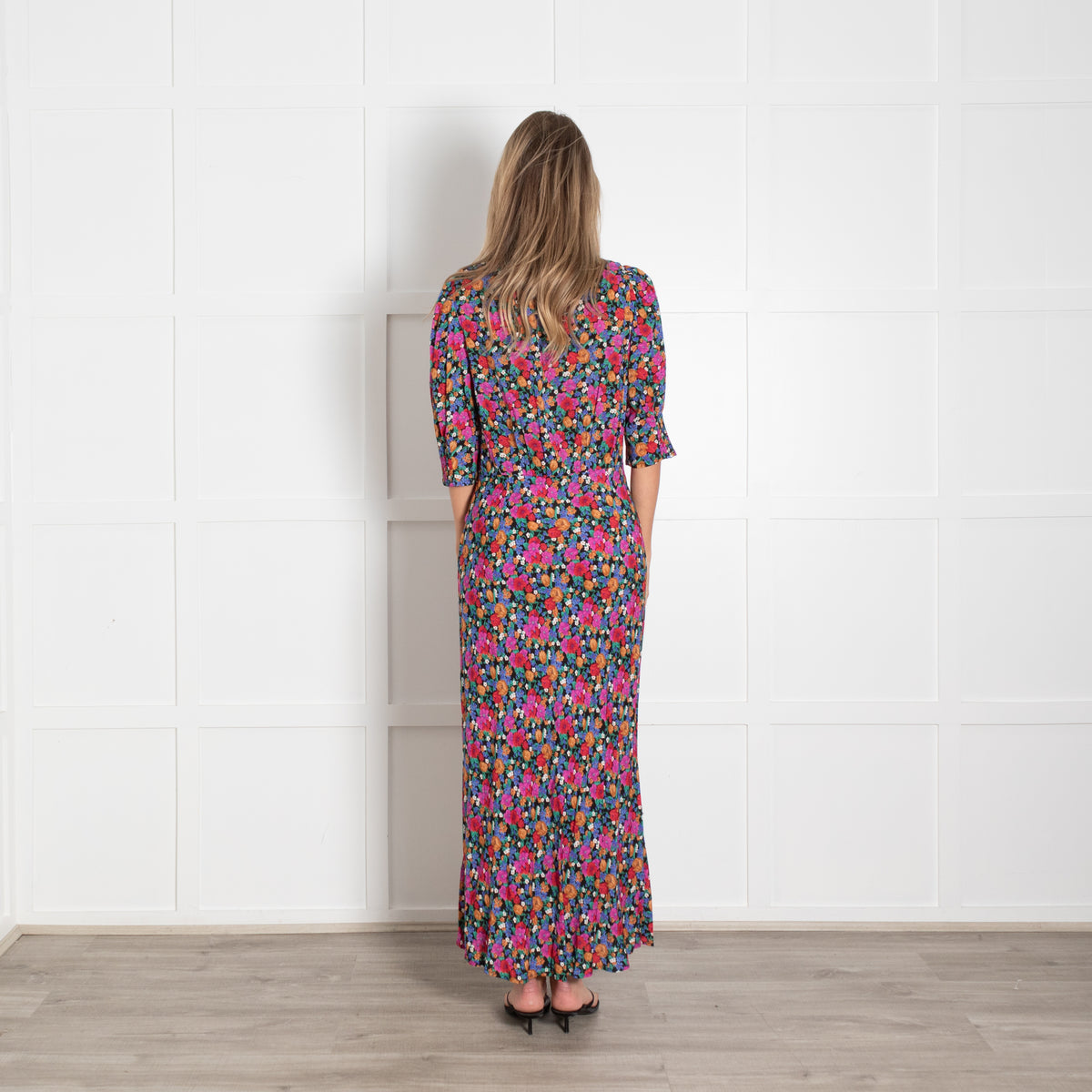 Rixo Lucile Floral Print Crepe De Chine Maxi Dress